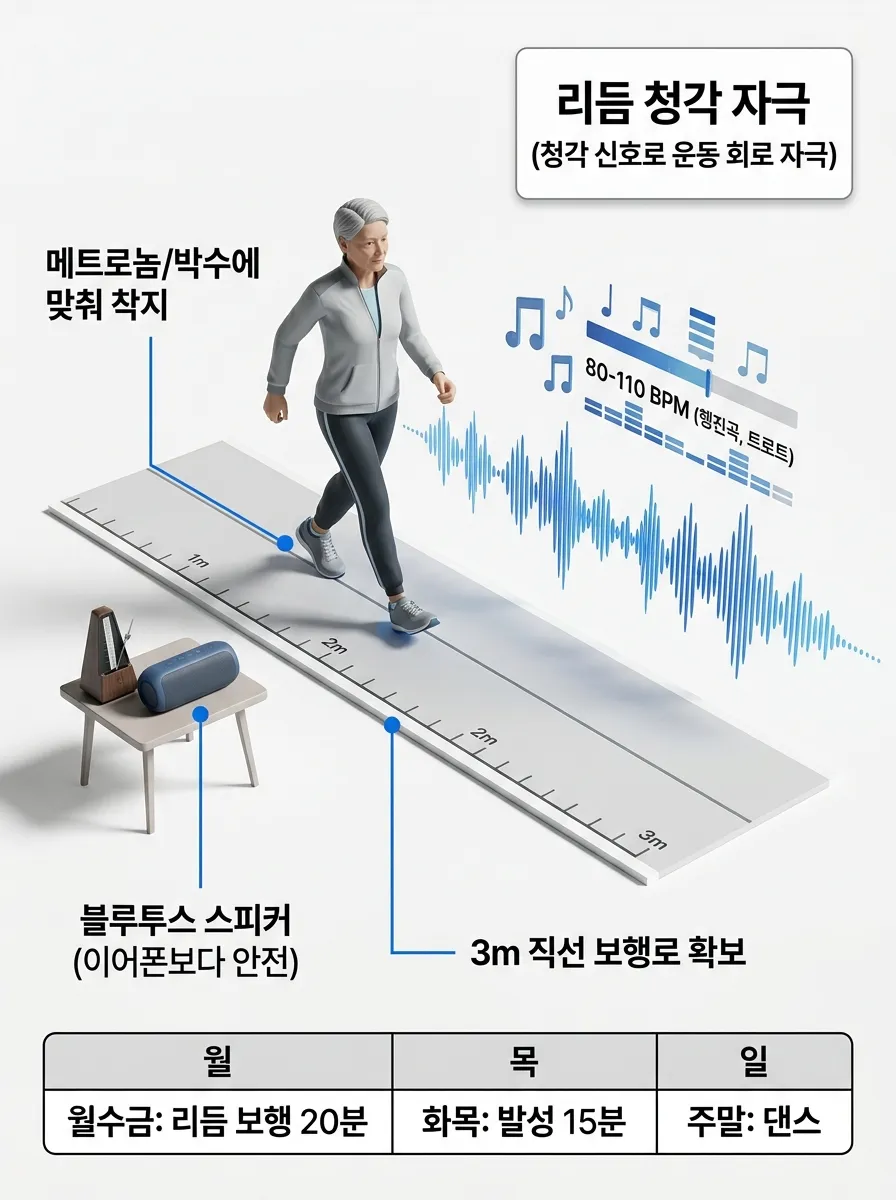 리듬 보행 & 음악